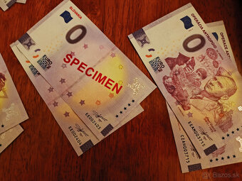 ☀️ SLOVENSKÉ 0 EURO bankovky, vojenské motívy ☀️ - 3