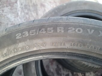Predám 4ks letné gumy 235/45/r20 aj po 2ks - 3