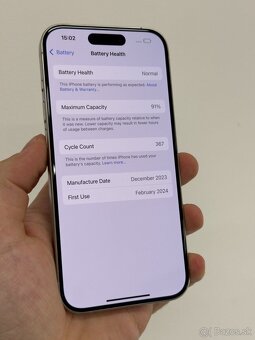 iPhone 15 Pro 128GB White Titanium - 3