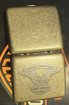 Moto Kovovy Box Na Cigarety S Razenym Harley Davidson - 3