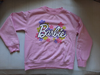 Barbie ružová mikina veľkosť S a XXS - 3