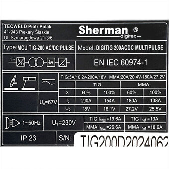 Predám zváračku DIGITIG 200 AC/DC MULTIPULSE - 3