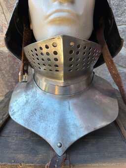 Gotický sallet helma na šerm - 3