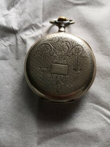 Pánske vreckové strieborné hodinky, rok 1900 - 3