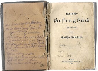 Spevník evanjelický v švabachu vydaný v roku 1881 - 3