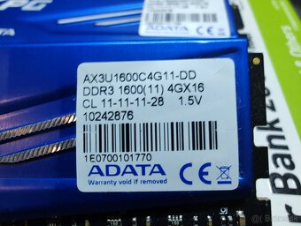 Adata XPG 2x4gb ram ddr3 s chladicom 20e - 3