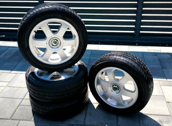 5x100 r15 + zimné pneumatiky - 3