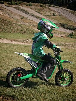 Detská elektrická motmotorka MiniRocket VIPER 1000W - zelená - 3