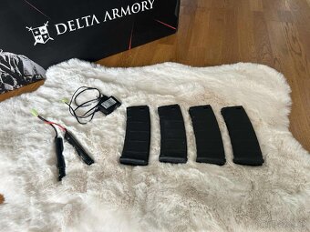 Airsoft delta armory M4/AR RIS Charlie čierna - 3