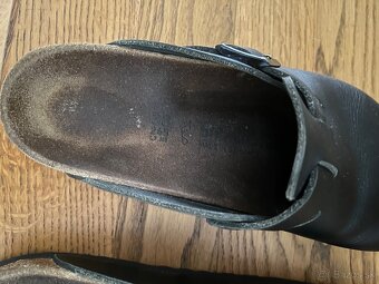 Birkenstock Boston kožené čierne slľapky vel 38 - 3