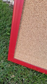 Korková nástenka 90x60 cm červená - 3