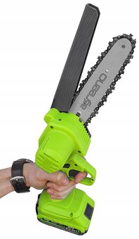 Malá akumulátorová reťazová píla 1000W 2x reťaz 2x AKU 21V - 3