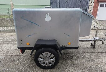 Prívesný vozík na prepravu psov – dvojbox - 3