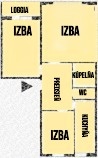 Na predaj 3izb byt Košice - Ťahanovce, ul. Bukurešťská - 3