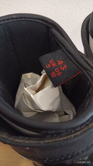 Pánske športové čižmy na motorku 43, bielo červené - 3