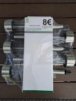 Záhradné solárne svetlo - 5ks (nepoužite) - 3