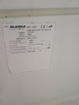Predám presklenú chladničku Alaska GBC 3550 - 3