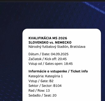 Slovensko -Nemecko MS 2026 - 3