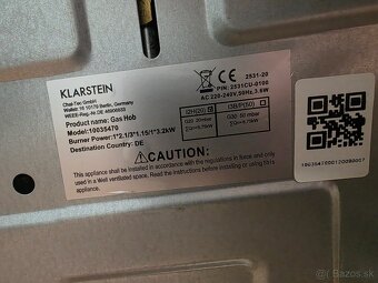 Varná doska Klarstein 5 horákov - 3