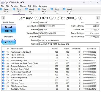 Samsung 870 QVO 2TB, 2,5", SATA III - 3