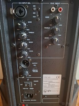 Predám aktívnu bedňu značky QTX, QRC12A, model 178.745 - 3