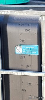 Potravinárske čierne 1000L ibc kontajnery sudy - 3