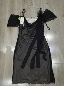 Čierne koktejlky - nové, veľ. 38 zníž.cena -50% - 3