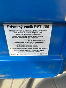 Prívesný vozík PVT 400 - 3