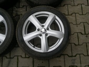 Elektrony Skoda 5x112 R17, zimne pneu 205/50 r17 - 3