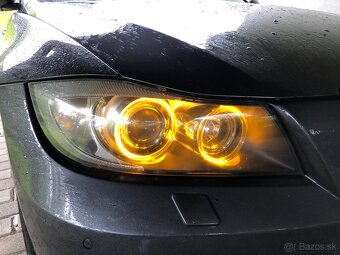 BMW e90/e91/e92/e93 LED Angel Eyes ŽLTÉ - 3