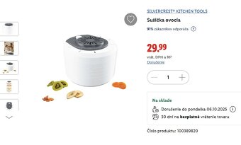 SILVERCREST® KITCHEN TOOLS Sušička ovocia - 3