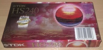 VHS Kazeta TDK HS240 / Nová Zabalená - 3