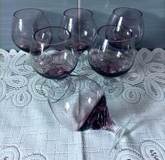 Poháre sklo - mix - 3