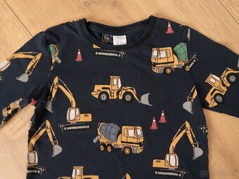 Tričko LINDEX 110 (4-5 r.) modré bagre - 3