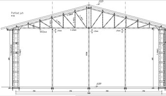Oceľová konstrukcia hala 42x15m - 3