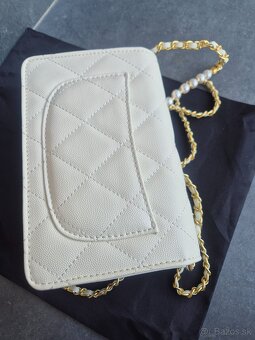Nova luxusna kožena Chanel WOC biela - 3