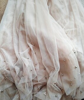 Béžová romantická midi sukňa🎀 - 3