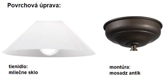 TOP SVIETIDLO - mosadzné závesné FAVEL CLEOFE - 3