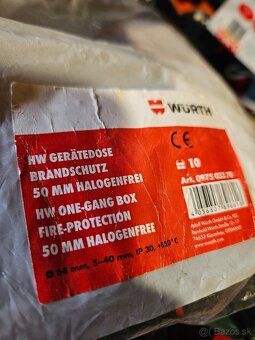 Protipožiarne krabičky IP30 Würth - 3
