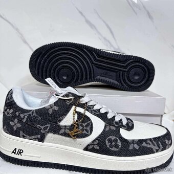 Nike Air Force x Louis Vuitton Čierne s bielim - 3