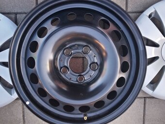 Plechové disky+puklice 4 ks, rozm. 6 1/2 x 16 - 3