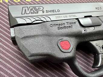 Predám Smith Wesson MP9 Shield 2.0 Crimsom Trace - 3