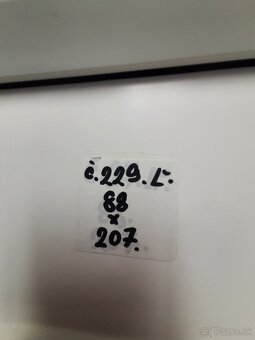 Plastové dvere Č. 229.  Ľ - 3