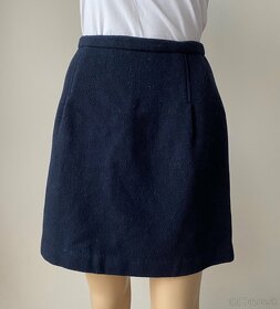 Krátka modrá sukňa Gant Mko - 3