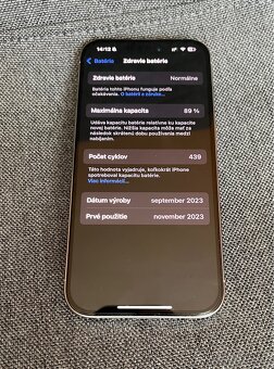 Iphone 15 Pro 256 GB Natural Titanium v záruke - 3