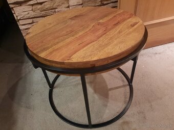 Konferenčný stolík 60 cm palisander/ kov - 3