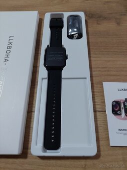 Chytré hodinky P72 – 1,85" - volanie, IP68, čierné - 3