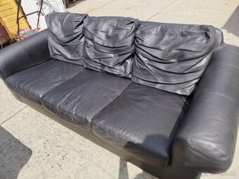 kožená čierna 2+2+3 - 3