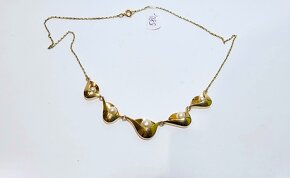zlatý perlový náhrdelník - 3