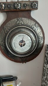 Predám starý veľký barometer s teplomerom Precision France 9 - 3